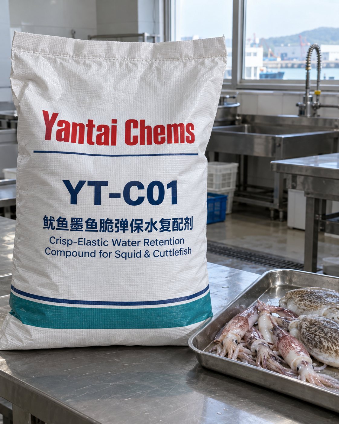 YT-C01 Crisp-Elastic Water Retention Compound for Squid & Cuttlefish