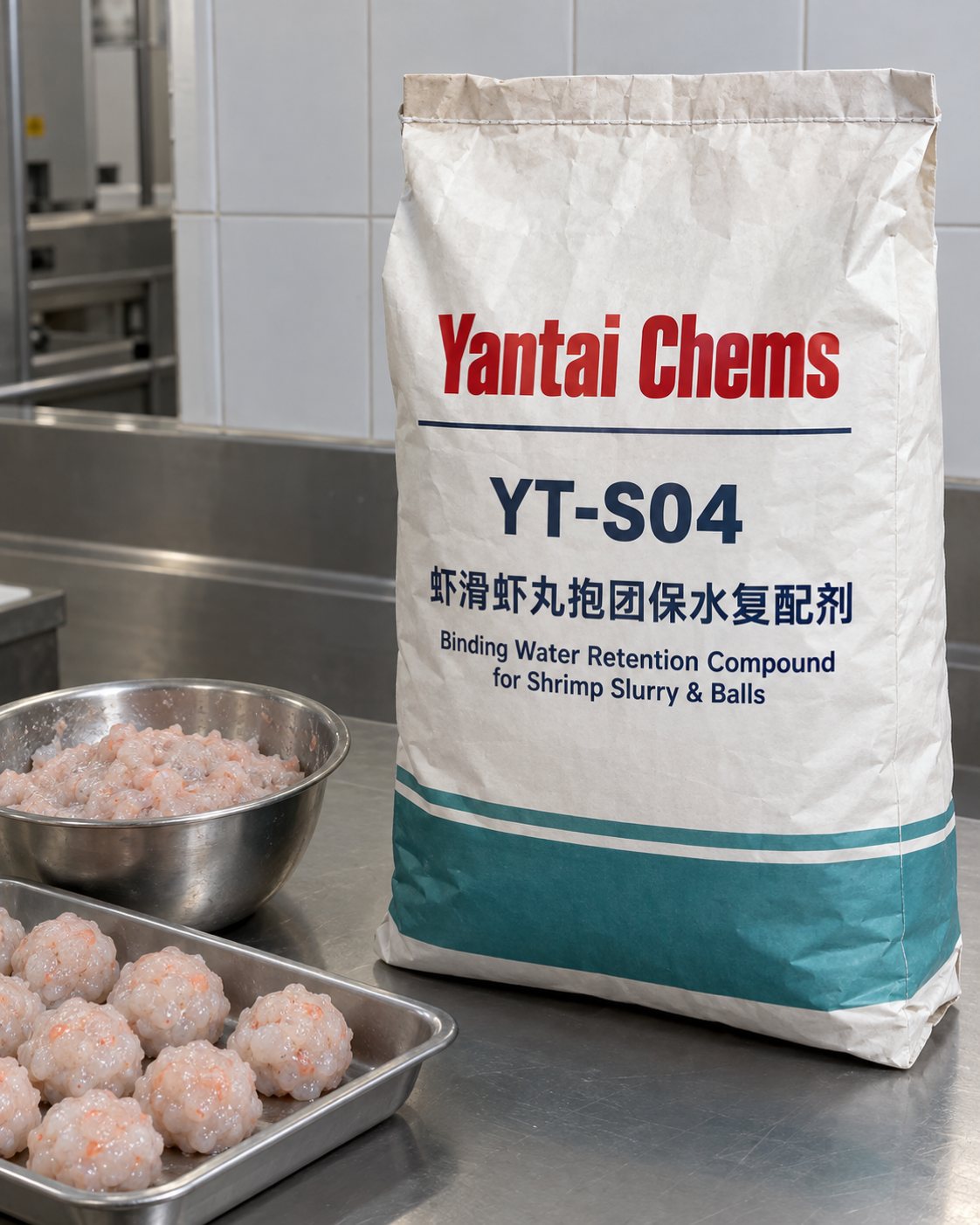 YT-S04 Binding Water Retention Compound for Shrimp Slurry & Balls